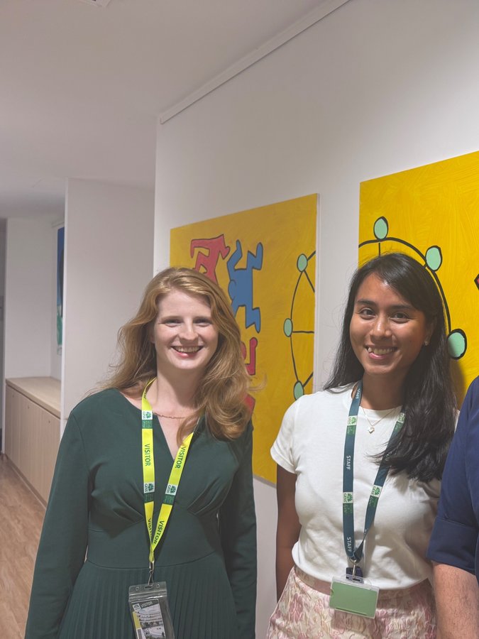 Dr Marie-Claire Reville with colleagues at GESS school